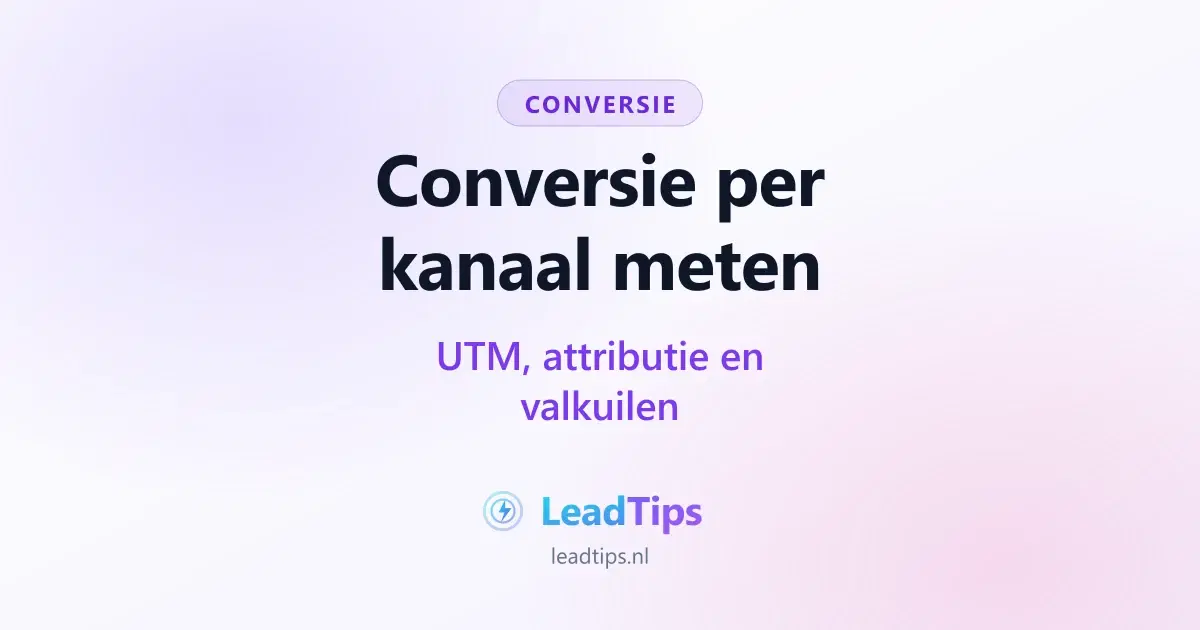 Conversie per kanaal meten: UTM-parameters, attributie en valkuilen