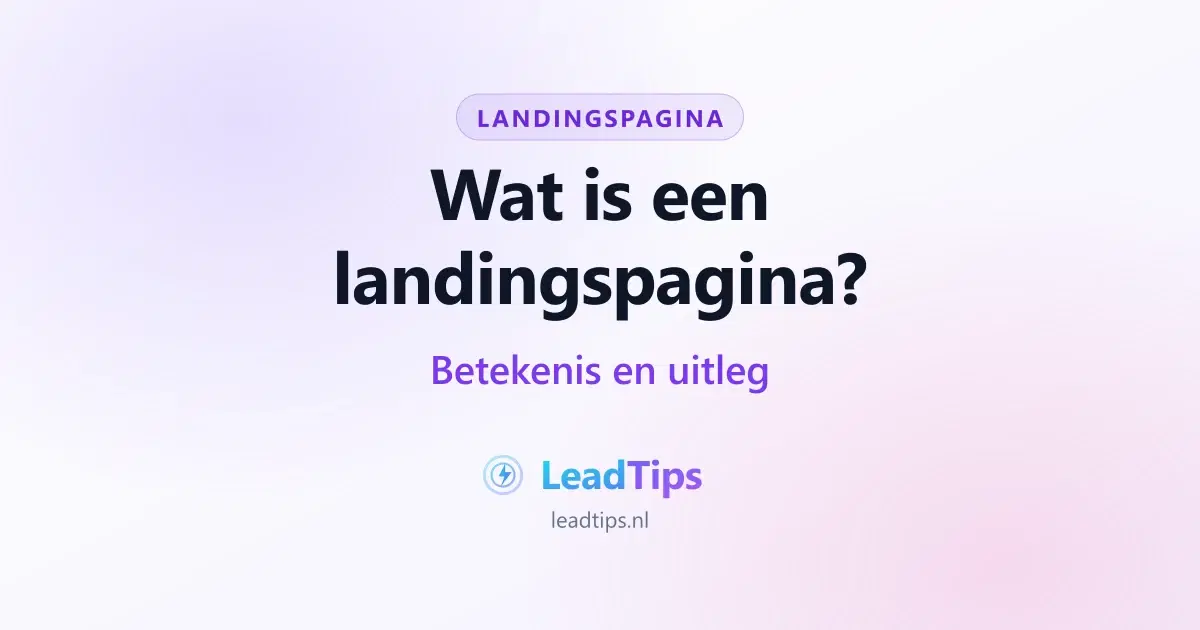 Wat is een landingspagina? Betekenis en uitleg