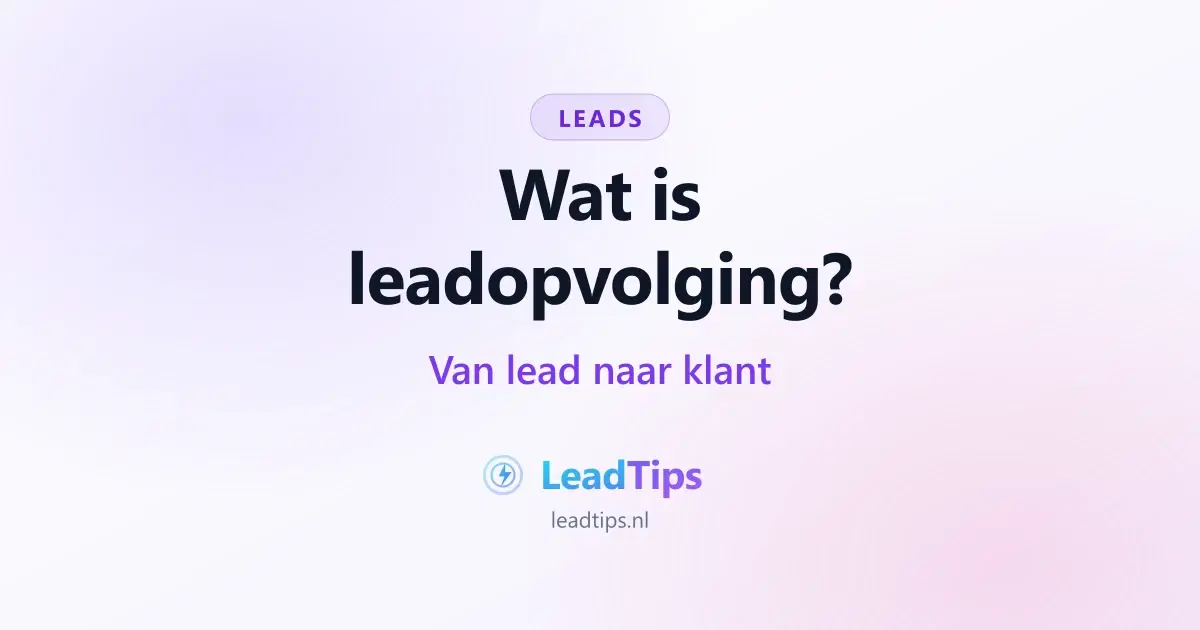 Wat is leadopvolging?